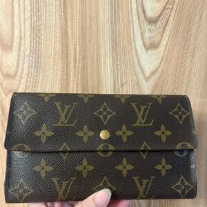 Auth LOUIS VUITTON Monogram Porte Tresor International Trifold Wallet